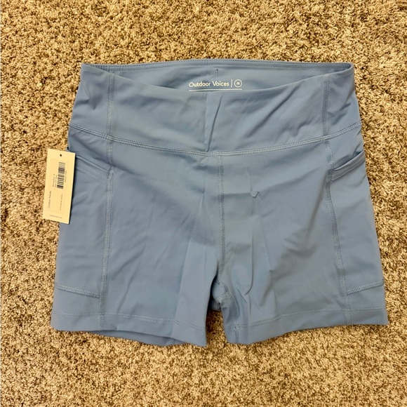 Outdoor Voices Pants - Outdoor Voices Women’s Dusty Blue Bike Shorts